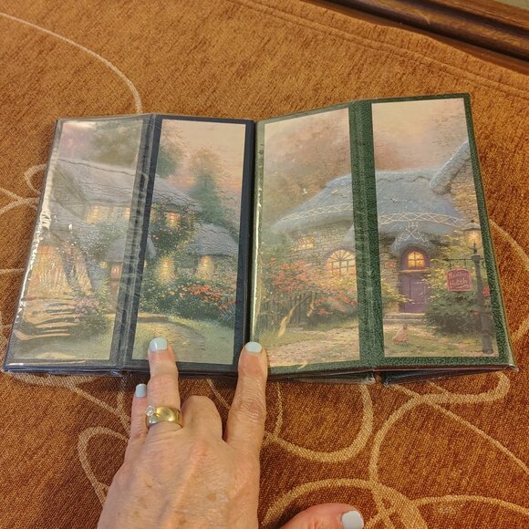 Set 2 Thomas Kinkade Folding Picture Frame Screens "A Quiet Evening" Sealed New - Picture 5 of 6